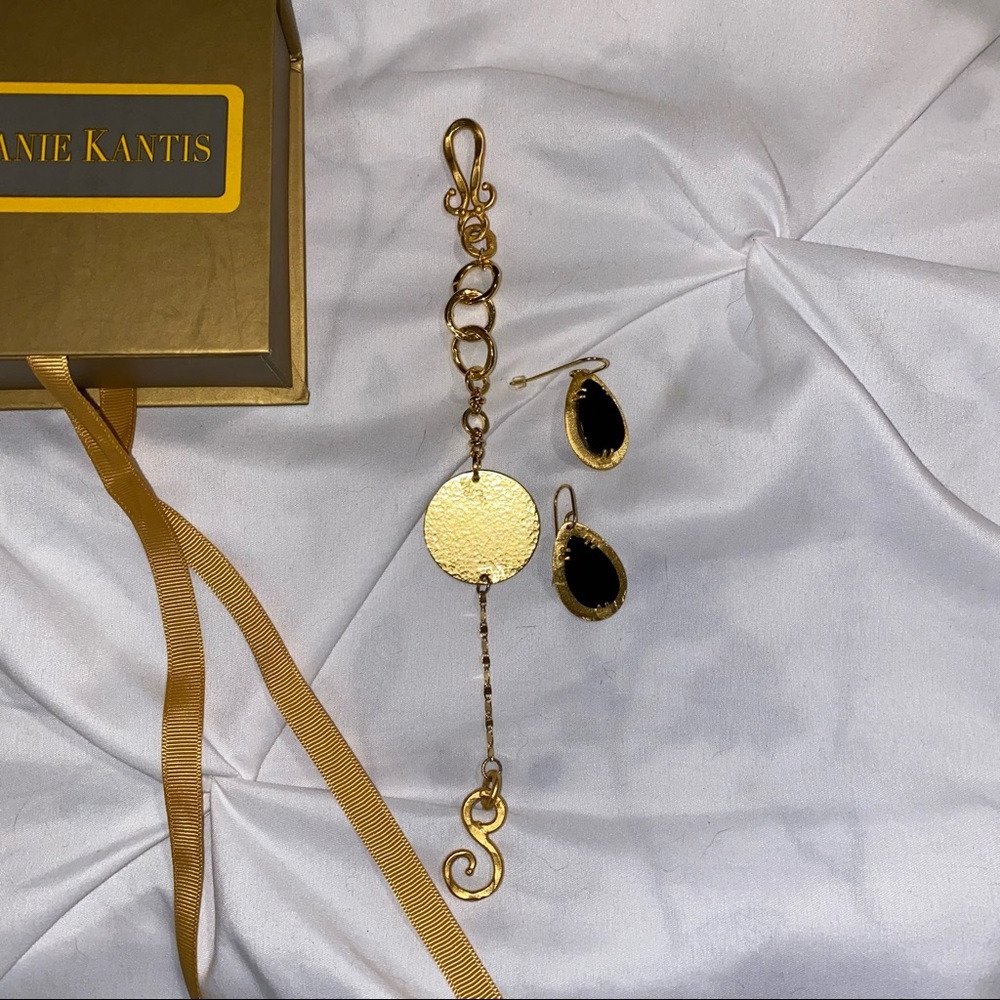 Stephanie Kantis bracelet and Earrings set